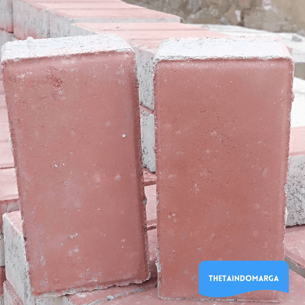 Paving block motif bata warna